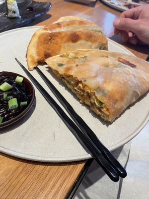 Scallion egg wrap  at Planta Queen - Fort Lauderdale in Fort Lauderdale