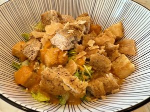 Chinese Chick'n Salad w/Tofu (blackened). #Veganuary at Planta Queen - Fort Lauderdale in Fort Lauderdale