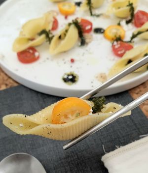 Cold ocean pasta - close-up at JumJumJumJumJumJum - 점점점점점점 in Seoul