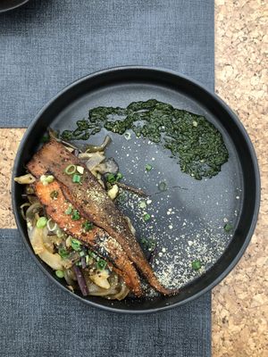 Noodle, carrots and pesto at JumJumJumJumJumJum - 점점점점점점 in Seoul