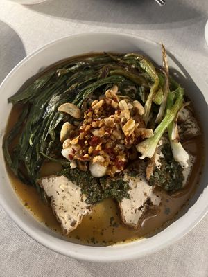 Grilled chive tofu stew  at JumJumJumJumJumJum - 점점점점점점 in Seoul