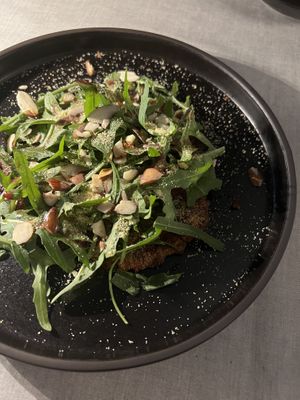 Ruccola kimchi pancake  at JumJumJumJumJumJum - 점점점점점점 in Seoul