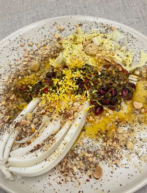 Cabbage with crunch nuts and sauce  at JumJumJumJumJumJum - 점점점점점점 in Seoul