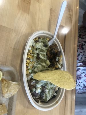 Burrito bowl w/ tandoori eggplant barbacoa  at Tacowala in Somerville