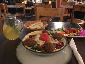 Falafel plate.   at Mazaya in Krakow