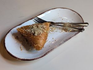 Filled with walnuts at Mazaya in Krakow