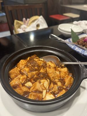 Mapo tofu   at Sairaien in Tokyo