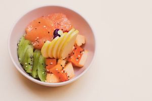Fruit plate  at La Otilia - Polanco in Mexico City