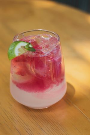 Pink lemonade at La Otilia - Polanco in Mexico City