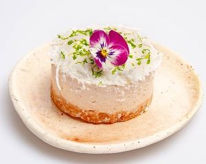 Raw vegan lemon pie at La Otilia - Polanco in Mexico City