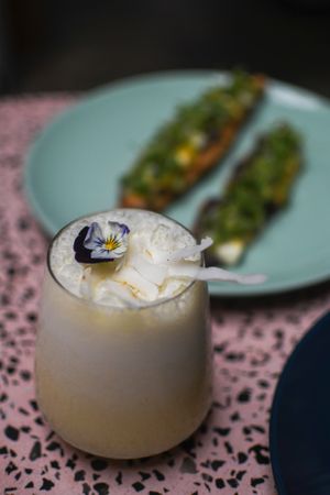 Coconut Piña Colada  at La Otilia - Polanco in Mexico City