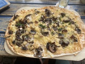 Flammkuchen  at Blauer Fuchs in Freiburg