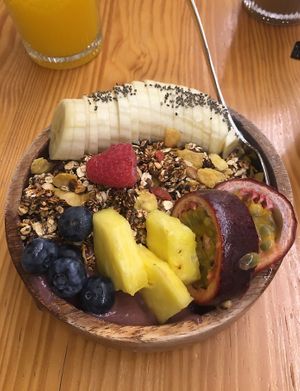 Açai bowl   at Mercador Café in Porto