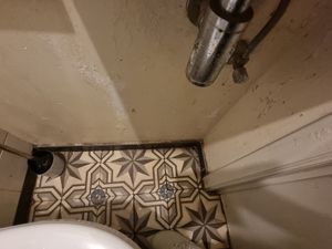 shabby and dirty toilet  at LUDO in Ghent