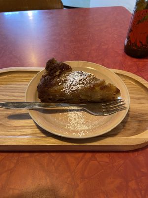 Pear and almond cake   at LUDO in Ghent