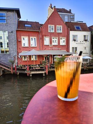 Homemade ice tea at LUDO in Ghent