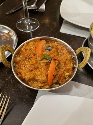 Vazhuthananga Thakkalli - Aubergine tomato curry  at Malayalam in Eastbourne