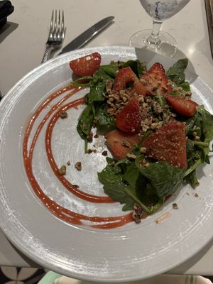 Strawberry salad- no cheese   at Universal Studios - VIVO in Orlando