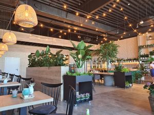 Stunning interior at FLORISTA Cafe in Miloslavov