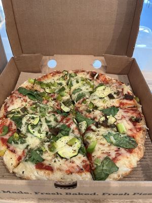 Green garden vegan pizza   at Papa Murphy's in Abu Dhabi