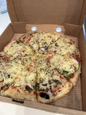 Veggie vegan pizza   at Papa Murphy's in Abu Dhabi