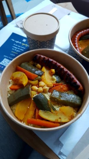 The veggie with merguez option at Walida in Versailles