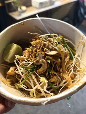 Vegan pad Thai (60 THB)  at Pad Thai Cart in Pai