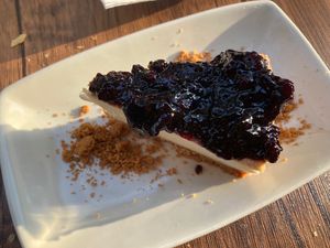 Tarta de queso 🥰  at Veggira in Bilbao