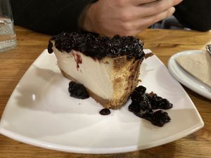 Vegan cheesecake  at Veggira in Bilbao