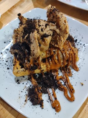 waffle at Veggira in Bilbao