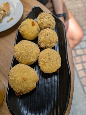 Croquetas at Veggira in Bilbao