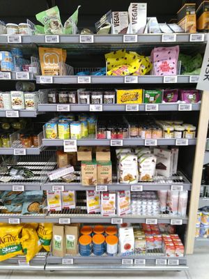 Vegan shelf at Føtex in Copenhagen