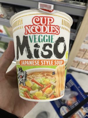 Not vegan but kept on the vegansk shelf!  at Føtex in Copenhagen