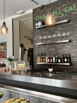 Lemon cake 🍰   at Chia Chill Café in Madrid