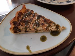 Quiche at Chia Chill Café in Madrid