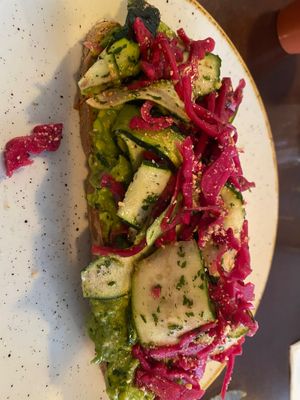 Avocado Toast at Chia Chill Café in Madrid
