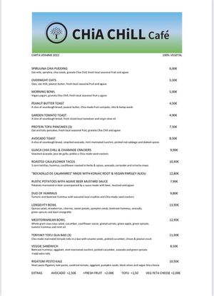 Summer Menu 💚  at Chia Chill Café in Madrid