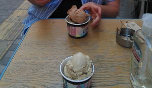 ferrero and banoffee ice cream at Sugar Killer in Athens