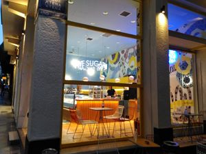 outside at Sugar Killer in Athens