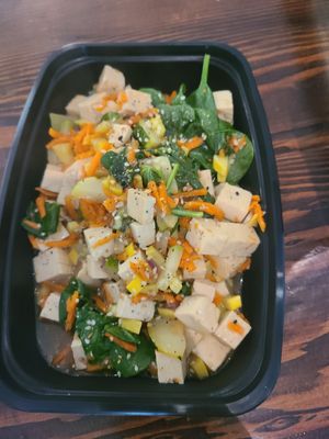Veggie tofu bowl at Love n Light in St Louis