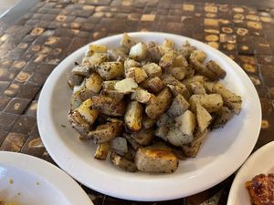 Roasted potatoes  #Veganuary at Love n Light in St Louis