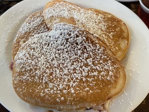 Strawberry pancakes  #Veganuary at Love n Light in St Louis