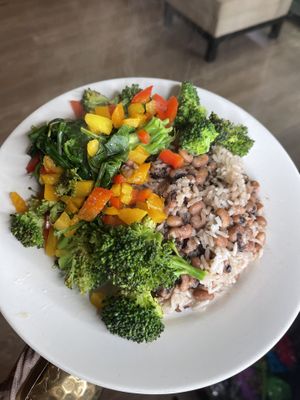 Coconut Rice and Peas  at Love n Light in St Louis