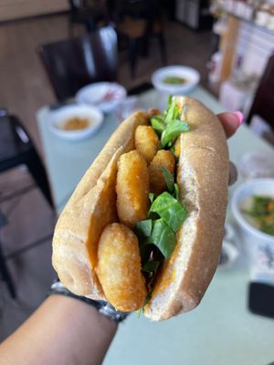 Vegan shrimp po’boy   at Love n Light in St Louis
