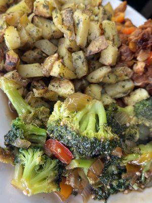 Delicious veggies   at Love n Light in St Louis