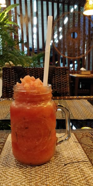 Watermelon shake at Poke Bowl in Koh Chang