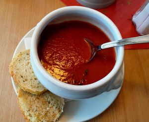 Tomato soup at Molkenhaus in Bad Harzburg