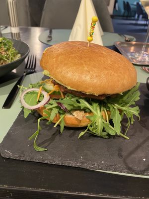 Beyond meat burger  at Entrega430 X Veggiezz in Linz