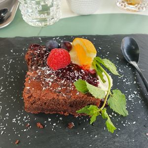 brownie at Entrega430 X Veggiezz in Linz