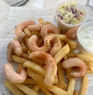 Shrimp platter!  Vegan!   at Garden Patch by the Sea in Quincy